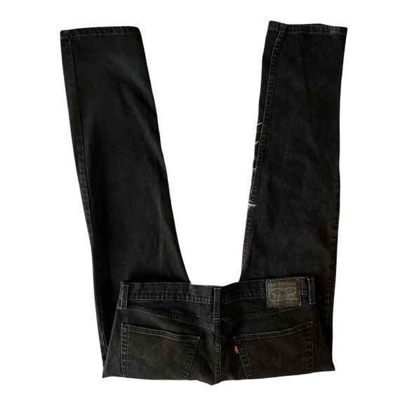 Men’s Levi’s 502 Black Taper Jeans Size 36x34 - Picture 4 of 8